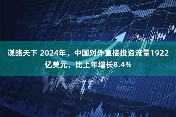 谋略天下 2024年，中国对外直接投资流量1922亿美元，比上年增长8.4%